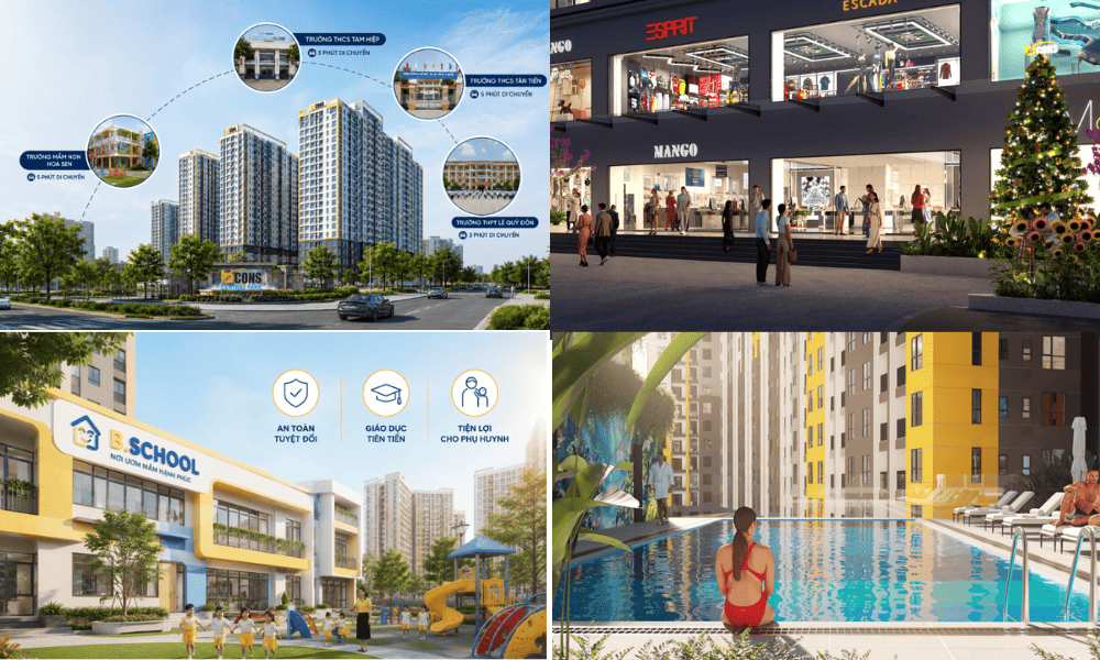 Chung cư Bcons Central Park mang lại nhiều tiện ích đa dạng