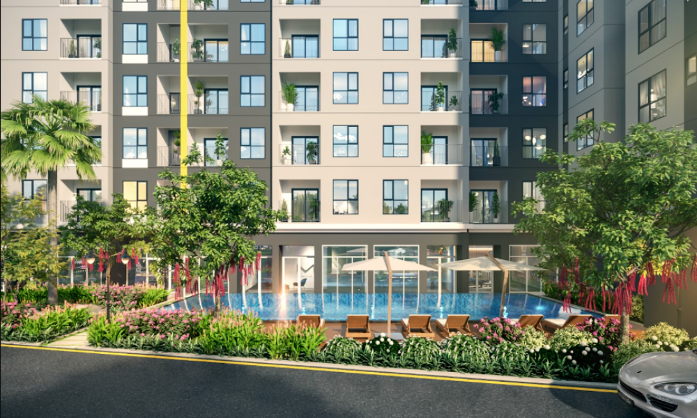 Hồ bơi dự án Bcons Polygon