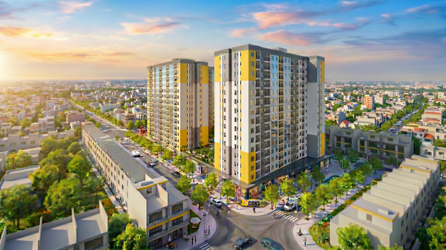 Tổng thể dự án Nhà ở xã hội Bcons