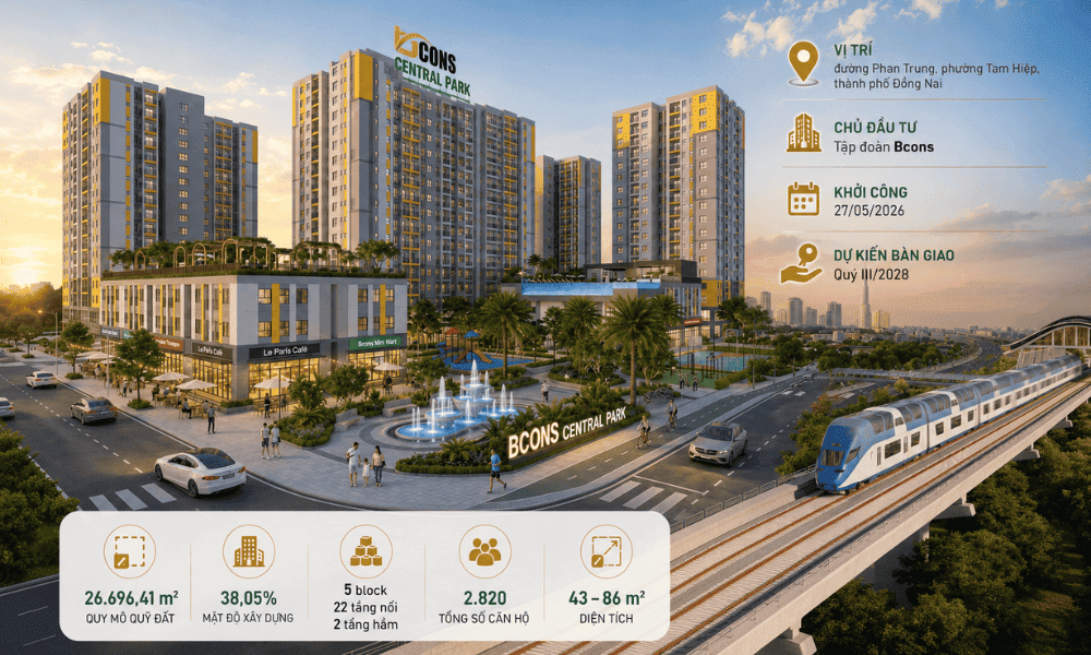 Tiện ích nội khu toàn diện- điểm nhấn của dự án Bcons Central Park