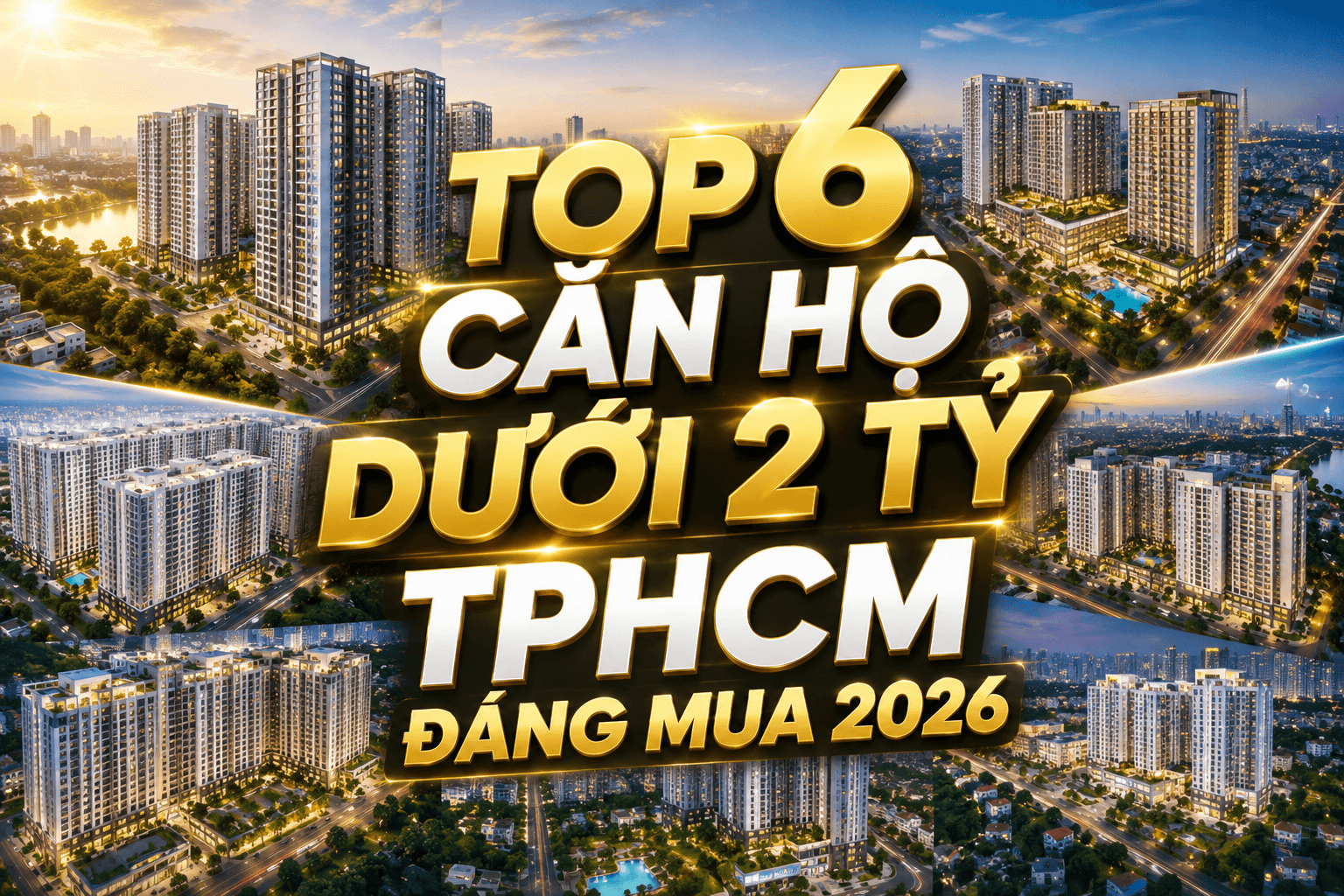 Top 6 căn hộ dưới 2 tỷ TPHCM đáng mua 2026