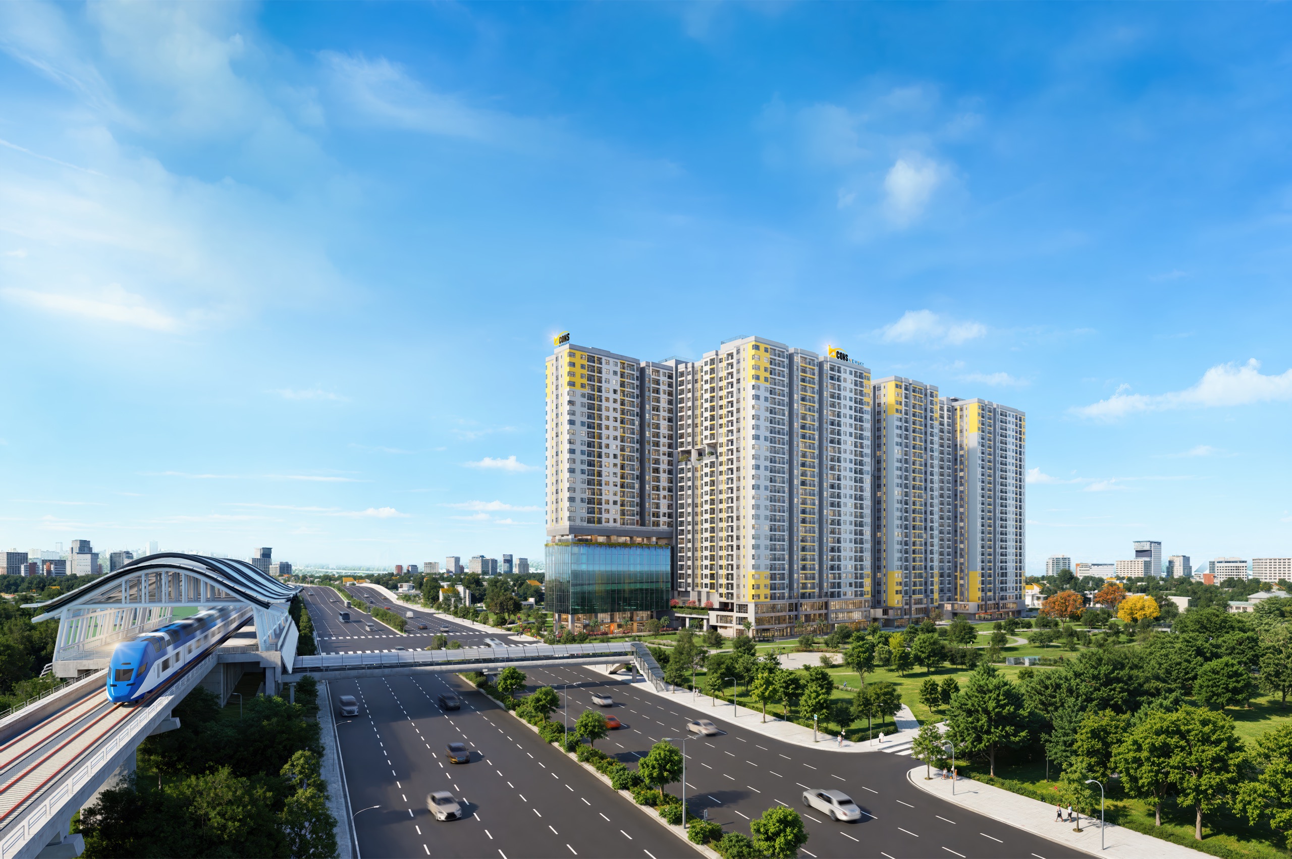 Phối cảnh dự án Bcons Central Park
