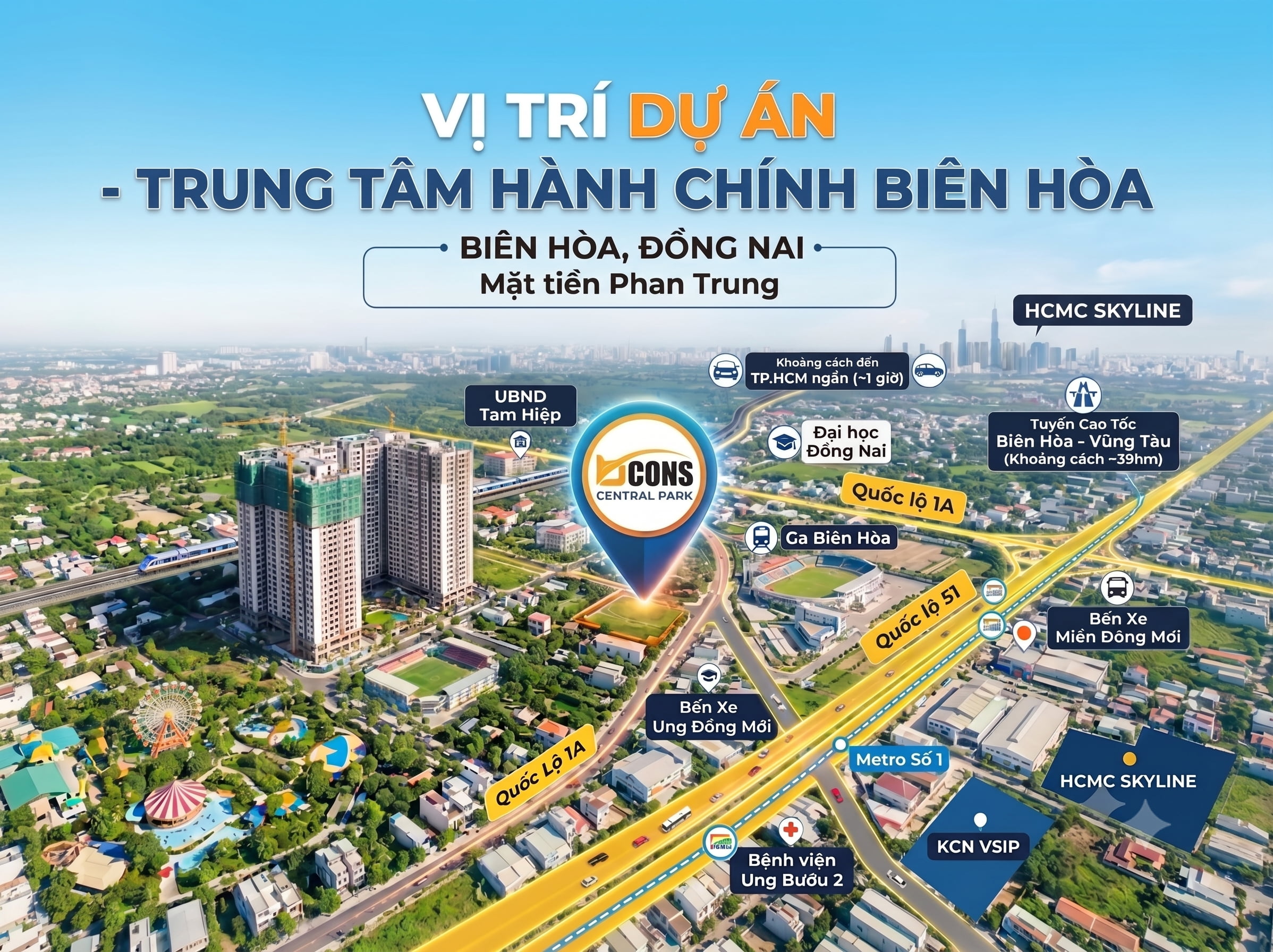 Vị Trí Dự Án Bcons Central Park – Tâm Điểm Kết Nối Tại Đồng Nai